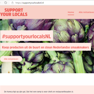 Support your locals staand
