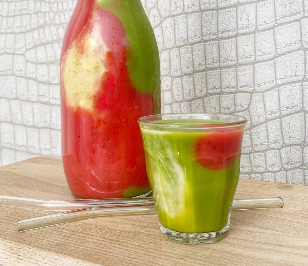 Drie kleuren smoothie 3