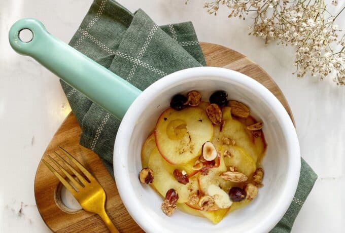 Warm appeltje met notencrunch 3