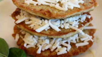 Havermoutpannenkoekjes met pesto 3 Havermoutpannenkoekjes met pesto 3