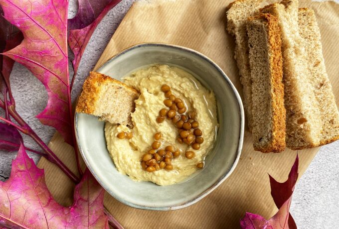 Groene linzenhummus 3