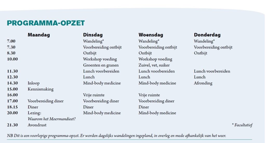 MMV-leefstijltraining van 5 t/m 8 juni in Mechelen (Limburg) 3