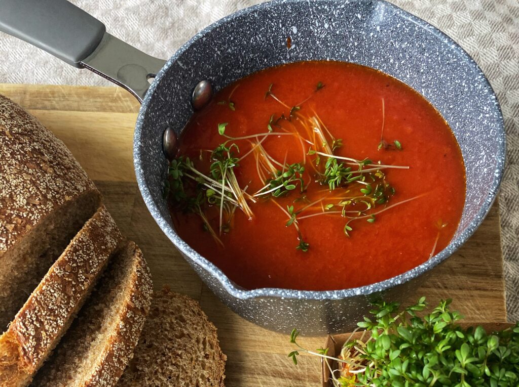 Tomatensoep met bleekselderij 3