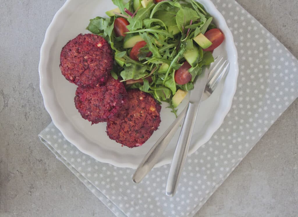 Zoete aardappel-bietenburgertjes 3