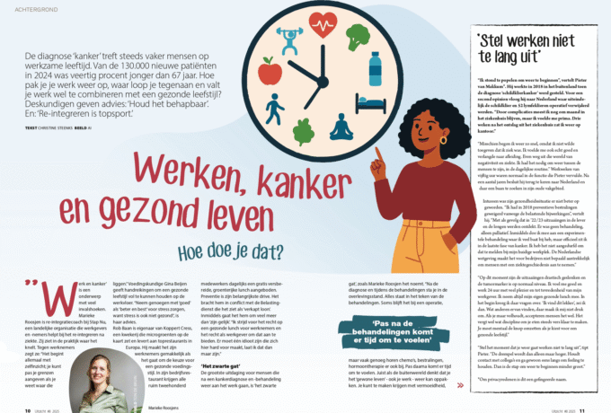 Special in Uitzicht over werk, voeding en kanker 12