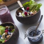 Salade met avocado, frambozen en vlierbessencompote 5